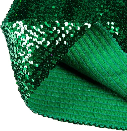 Miniatura 4 de Camisetas cortas de sirena con lentejuelas brillantes para mujer sin tirantes metálicas para fiestas clubes Metálico