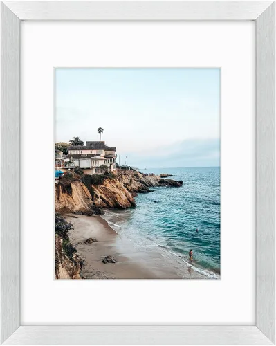 Miniatura 62 de Frametory, Marcos de 8 x 10 para mostrar imágenes de 5 x 7 con paspartú o fotos de 8 x 10 sin paspartú, vidrio resistente a roturas, accesorios
