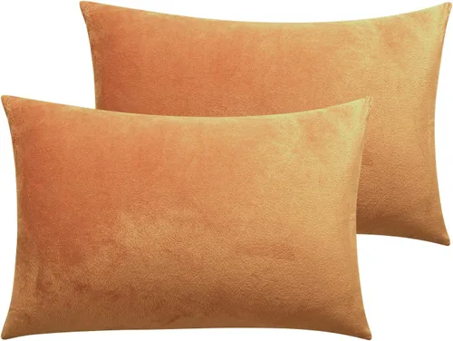 Miniatura 47 de NTBAY - Fundas de almohada de terciopelo con cierre para niños pequeños, 2 unidades, acogedoras, de lujo, de franela y felpa, para viajes, 33 x 46