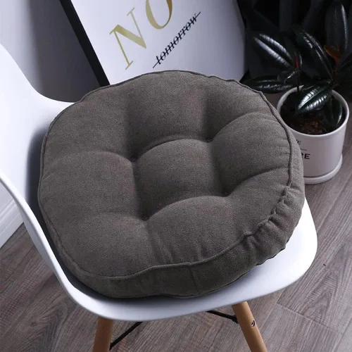 Miniatura 5 de Cojín redondo suave para silla, cojín acolchado antideslizante, cojines de asiento suaves y cómodos para sillas de cocina, comedor y oficina