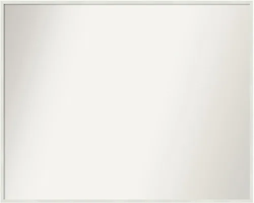 Miniatura 813 de Amanti Art Espejo de baño blanco para sobre el fregadero, 32 x 45 pulgadas, espejo de tocador rectangular blanco esbelto, marco de madera moderno