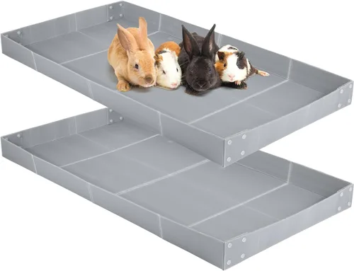 Miniatura 7 de Wenqik 2 Piezas Forro para Jaula de Cobayas Forro de Plástico Corrugado para Jaula Base Tamaño de Panel 2 x 4 Forro Inferior para Jaula de Cobayas