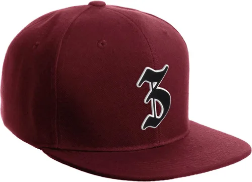 Miniatura 552 de Daxton Gorra clásica con visera de billete plano con letras del alfabeto inglés antiguo de la A a la Z