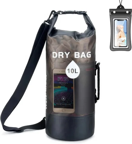 Miniatura 11 de Waterproof Dry Bag Backpack for Kayaking & Paddle Boarding - Lightweight Roll Top Dry Storage with Phone Case for Swimming, Boating, Beach, Camping