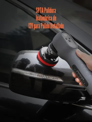 Miniatura 9 de SPTA - Mini pulidora inalámbrica, pulidora inalámbrica de 12 V para pulido detallado, pulidora inalámbrica para automóvil, pulidora de búfer RO&DA