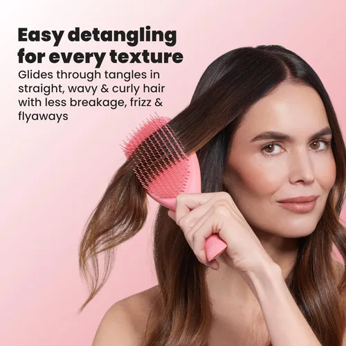 Miniatura 7 de Tangle Teezer Cepillo Desenredante Ultimate Grande para Cabello Húmedo y Seco, Elimina Nudos y Reduce la Rotura para Tipos de Cabello Largo, Grueso