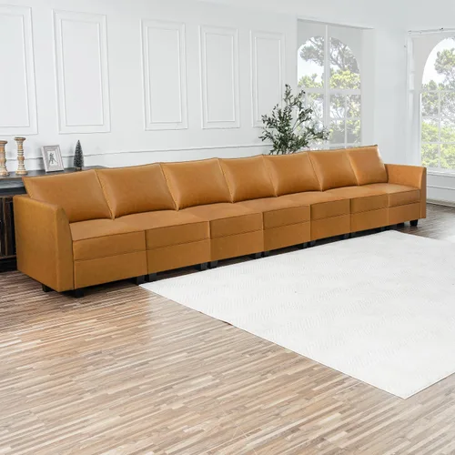 Miniatura 9 de Naomi Home Elizabeth - Sofá modular modular convertible en forma de U con diván de gran tamaño, para sala de estar grande, sofá seccional