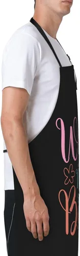 Miniatura 2 de Wife Mom Boss Aprons With Pockets Men Women Waterproof Adjustable Bib Apron Kitchen Gardening Salon Aprons For Cooking
