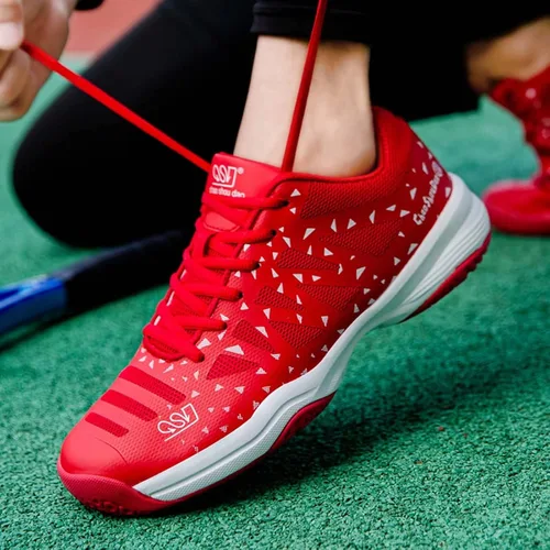 Miniatura 7 de Jakcuz Zapatos de tenis de bádminton para hombres y mujeres, zapatos de raqueta, tenis de voleibol para entrenamiento de cancha en interiores