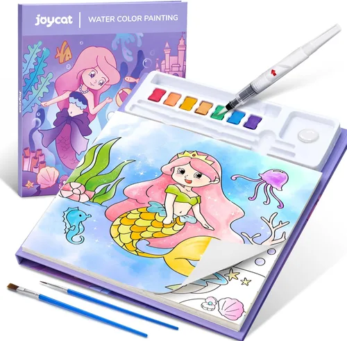 Miniatura 16 de JoyCat Libros de pintura con agua para colorear para niños pequeños, juegos de pintura de acuarela para niños de 3 a 5 4 a 8 años, actividades