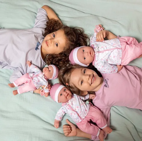 Miniatura 4 de La Baby Muñeca bebé de 11 pulgadas de cuerpo suave pequeño de raza caucásica JC Toys - La Baby Lavable Traje desmontable blanco y rosa