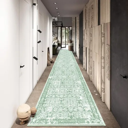 Miniatura 100 de Vaukki - Alfombra de pasillo, suave y peluda, alfombra antideslizante lavable, para lavandería, cocina, granja, baño, entrada y dormitorio