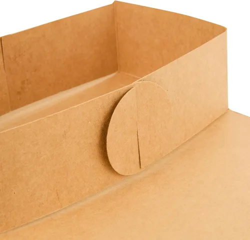 Miniatura 24 de Restaurantware Bio Tek - Loncheras de papel de 8.75 x 4.25 x 8 pulgadas con asas, 100 recipientes desechables de papel kraft para alimentos