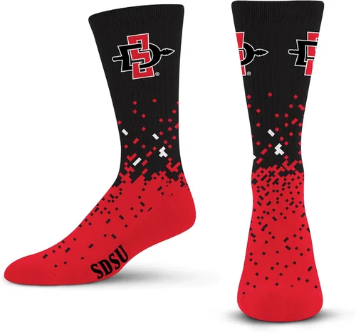 Miniatura 66 de For Bare Feet Calcetines de la NCAA para niños y niñas, unisex, Spray Zone Crew, para jóvenes