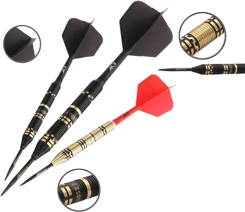 Miniatura 3 de CUESOUL JAZZ PLUS Dardos de punta de acero 0.74 oz con AK5 Dardos de vuelo y todos los accesorios de dardos