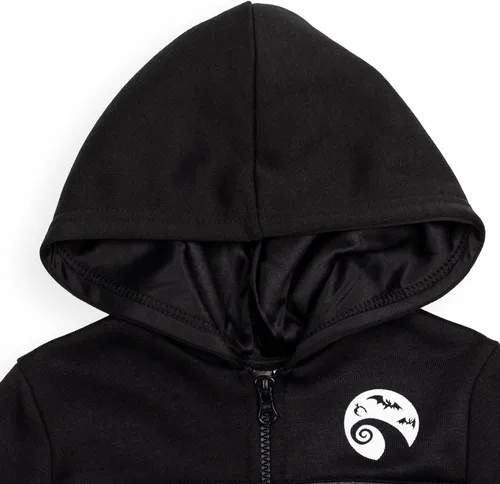 Miniatura 3 de Disney Nightmare Before Christmas Jack Skellington Oogie Boogie Sally - Sudadera de forro polar con cremallera de un cuarto para niños pequeños