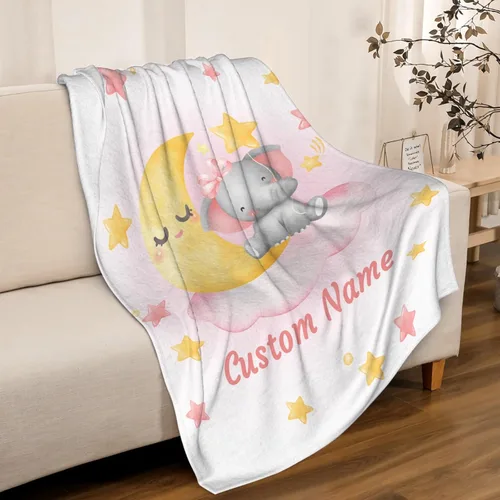 Miniatura 70 de La manta de elefantes es súper suave y cálida, la manta de franela ligera es para uso en todas las estaciones, una gran opción para regalos de 40 x