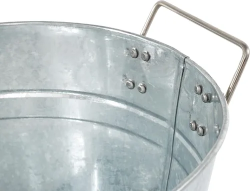 Miniatura 5 de Simple Elements - Bañera galvanizada para bebidas de 2.5 galones, cubo de hielo multifuncional, bañera de bebidas para fiestas, eventos y decoración