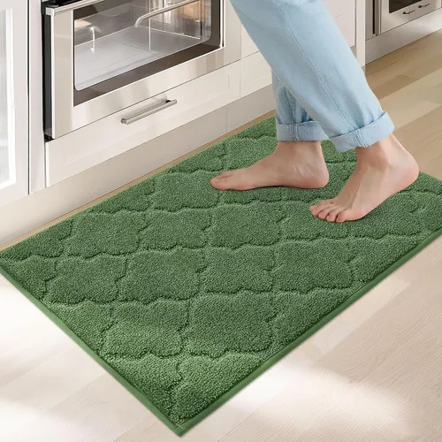 Miniatura 30 de COSY HOMEER Alfombras suaves de cocina [2 piezas] para el frente del fregadero súper absorbentes, tapetes y tapetes de cocina de 20 x 30 pulgadas/20