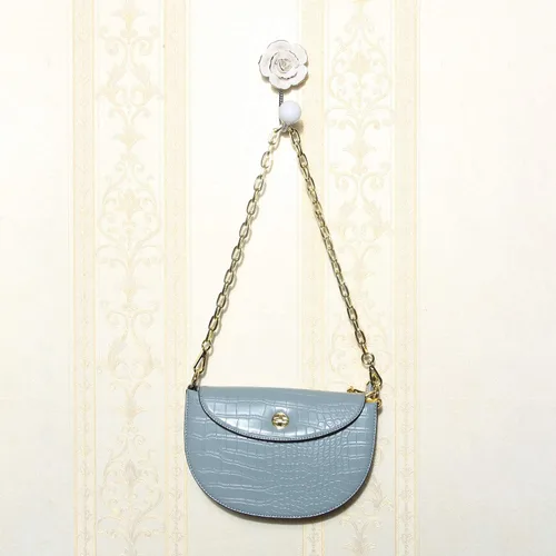 Miniatura 6 de Hermosos ganchos de pared de cerámica con flores 3D, gancho decorativo cromado para bata, bufanda, bolsa, toalla, sombrero, etc. para cocina, baño
