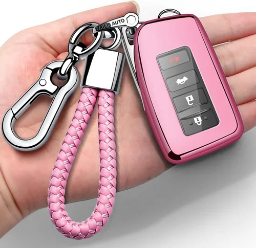 Miniatura 8 de Compatible con funda para llavero Lexus con llavero, funda protectora de TPU suave de 360 grados para llave inteligente RX ES GS LS NX RS GX LX RC