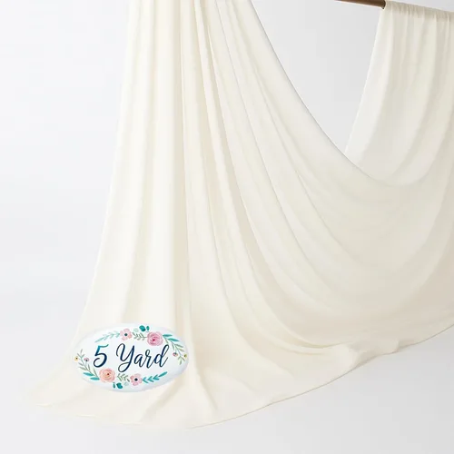 Miniatura 44 de New Star Fabrics Tela de gasa, material transparente continuo de 60 pulgadas de ancho (30 pies), 100% poliéster suave, ideal para bodas, fiestas