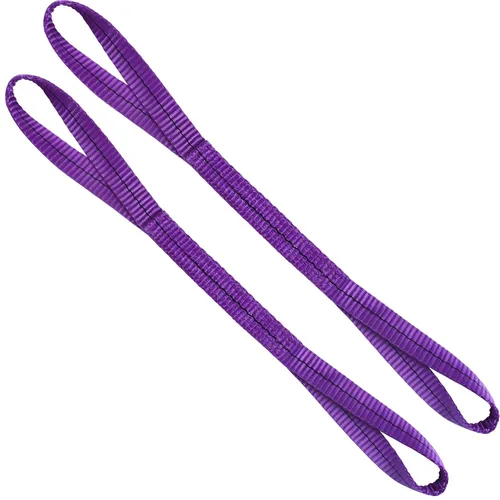 Miniatura 11 de Correas de elevación de 1 pulgada x 4 pies, 2 capas de alta resistencia plana de levantamiento de ojos, correas de nailon para levantamiento