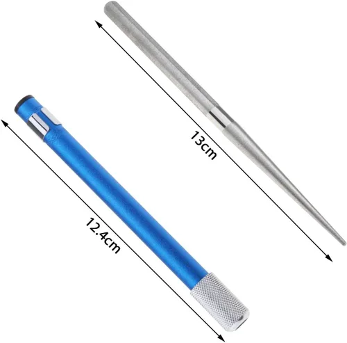 Miniatura 4 de SING F LTD 2 unids pluma de pulido de diamante portátil de bolsillo amoladora de diamante afilador telescópico piedra afiladora para moler recorte