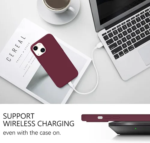 Miniatura 101 de GUAGUA Funda compatible con iPhone 17 Pro Max de 6.9 pulgadas, silicona líquida, goma de gel suave, delgada, forro de microfibra delgada