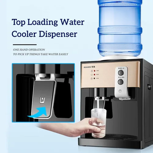 Miniatura 2 de Dispensador de agua caliente y fría, dispensador de enfriador de agua de carga superior de 5 galones, 3 ajustes de temperatura, dispensador