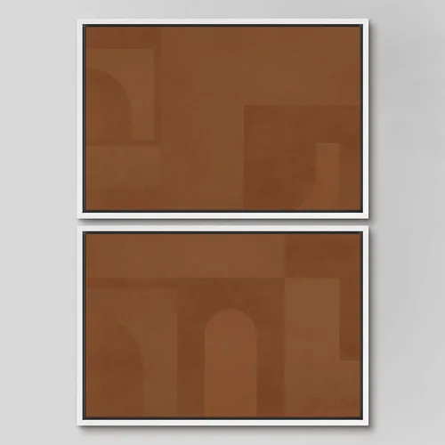 Miniatura 96 de SIGNWIN Lienzo enmarcado para pared, juego de arte sereno de paisaje de pantanos, ilustración rústica, arte moderno, minimalismo, decorativo