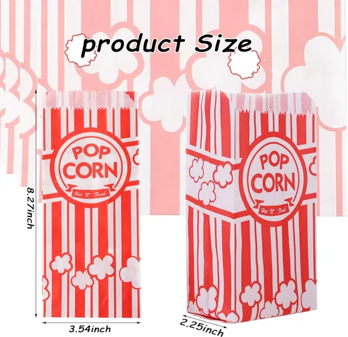 Miniatura 4 de 300 bolsas de palomitas de maíz pequeñas de 1 onza, porciones individuales, bolsas de maíz a granel para máquina de palomitas de maíz, suministros