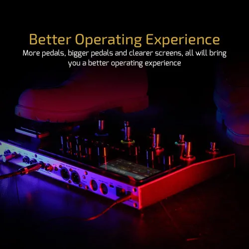 Miniatura 5 de Valeton GP-200R - Procesador Multi-Efectos Pedal Multi-Efectos para Guitarra Bajo con Pedal de Expresión, FX Loop, MIDI I/O, Modelado