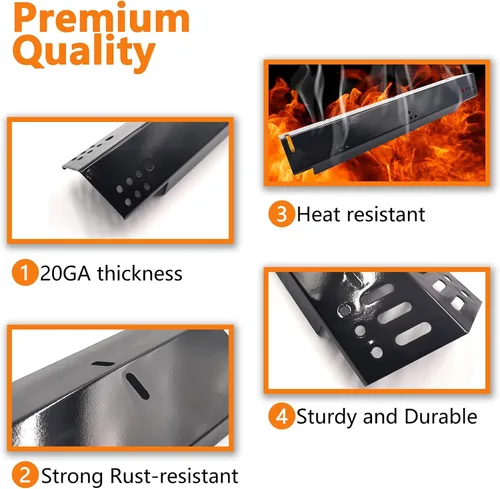 Miniatura 3 de Placa de calor de repuesto para parrilla Dyna-Glo de 5 quemadores DGH474CRP DGH485CRP, 70-02-411 tienda de calor para DGH353CRP DGH483CRP, escudo