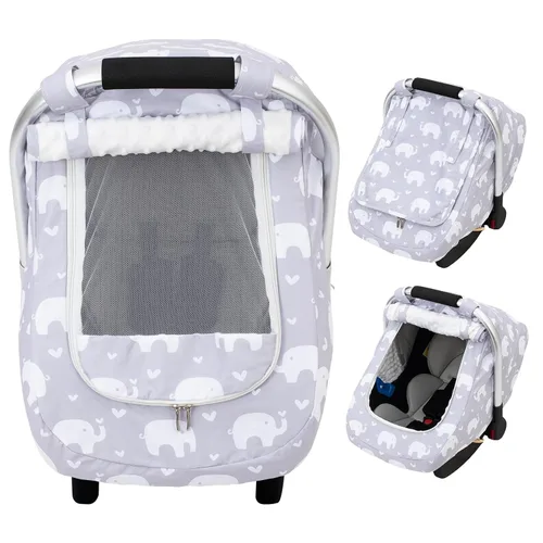 Funda de asiento de automóvil para bebé, funda de asiento de automóvil infantil cálida de visón para niñas y niños, funda universal para asiento de