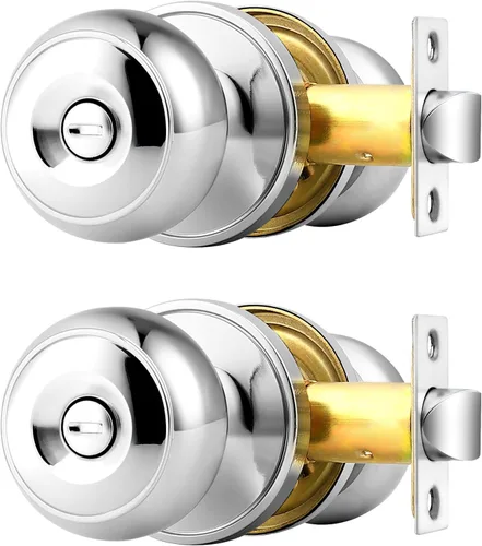 Miniatura 63 de Probrico - Perillas de puerta de negro mate, manijas de puerta con cerradura y perilla, manijas de puerta interior sin llave para baño y dormitorio