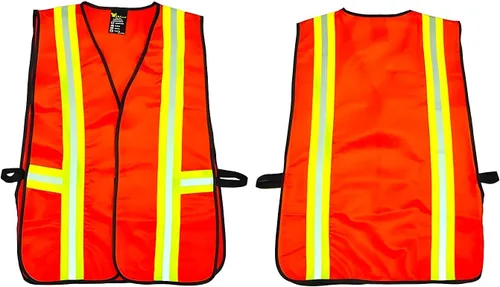 Miniatura 24 de G & F Products Chaleco de seguridad reflectante de alta visibilidad con bolsillos multifunción ANSI Clase 2 Naranja