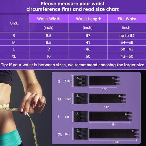 Miniatura 6 de RIYA Faja reductora de cintura para sudar para mujeres y hombres, banda de sudor para el vientre y el estómago