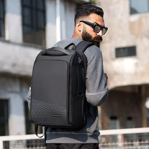 Miniatura 4 de BANGE Mochilas de viaje, mochila de mano para fin de semana, mochila impermeable para laptop de negocios para hombres de 15.6 pulgadas