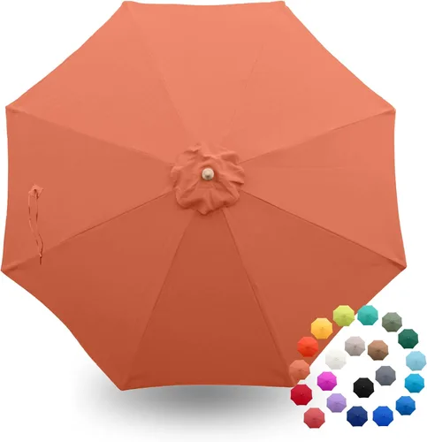 Miniatura 25 de Formosa Covers - Toldo de repuesto para sombrilla de patio de 9 pies - Lona superior de 8 varillas - Tela de paraguas con protección UV 300D