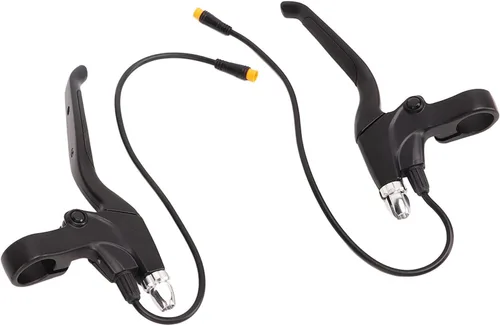 Miniatura 7 de Pilipane Juego de 2 palancas de freno para bicicletas eléctricas, 1 par de palancas de freno electrónicas herméticas izquierda y derecha, 12.6 in