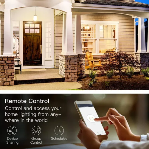 Miniatura 5 de TREATLIFE Paquete de 4 interruptores inteligentes de 3 vías, interruptor de luz inteligente WiFi de 2.4 GHz, funciona con Alexa, Google Home