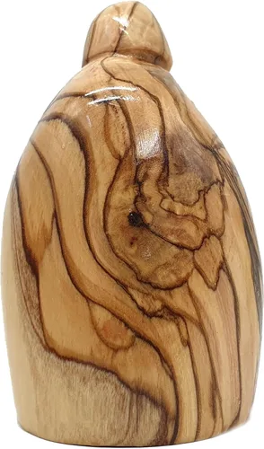 Miniatura 8 de Zuluf HOF027 - Figura de madera de olivo de 3.1 pulgadas, pequeña Natividad tallada a mano de José, Virgen María y Niño Jesús, inauguración de casa