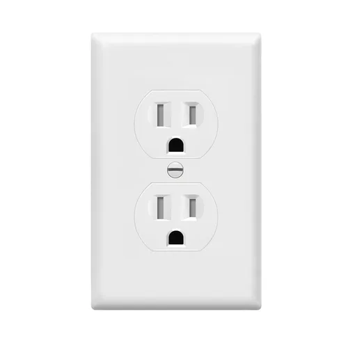 Miniatura 21 de ENERLITES Toma de corriente dúplex, tomacorrientes eléctricos de pared resistentes a manipulaciones, grado residencial, 3 cables, autoconexión a