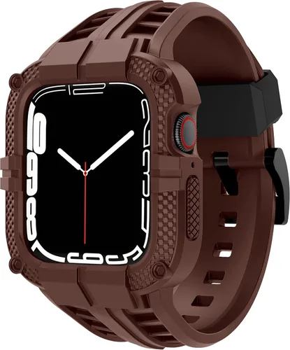 Miniatura 10 de Correa resistente para Apple Watch Series 9 de 45 mm, 44 mm, 42 mm, SE 9/8/7/6/5/4/3 para hombres, Negro, 41 mm/40 mm/38 mm, Deportes