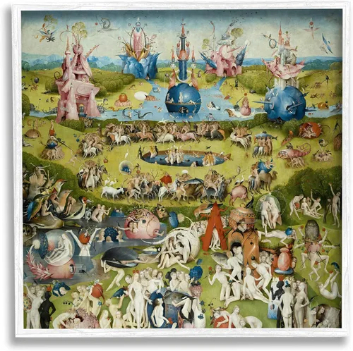 Miniatura 8 de Stupell Industries Jardín de delicias terrenales Panel central Hieronymus Bosch Pintura enmarcada Arte de pared, diseño por one1000paintings