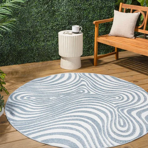 Miniatura 11 de Eyely NCS103F-28 Maribo High-Low Abstract Groovy Striped Black/White - Alfombra de pasillo de 2 x 8 pies, negro/blanco, 2 pies x 8 pies