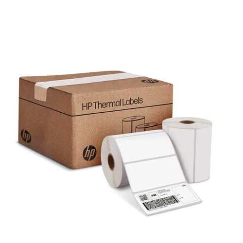 Miniatura 8 de HP Etiquetas de envío térmico directo 2 x 1, 2 rollos, 1375 hojas por rollo, etiquetas blancas multiusos para uso personal o comercial, compatibles