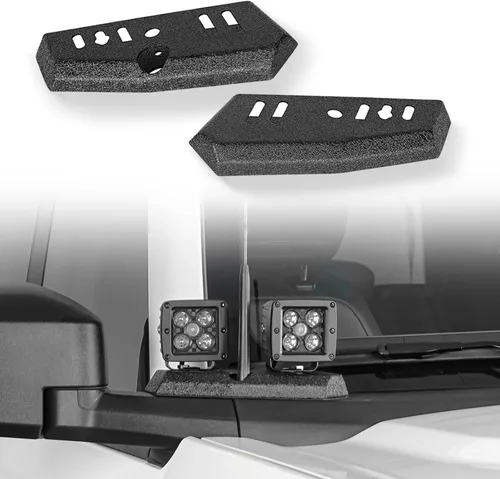 Hooke Road Bronco - Soporte de luz de zanja de doble pilar A para Ford Bronco Sport 2021 2022 2023 2024 2025 2026, excluye Bronco Sport (1 par,