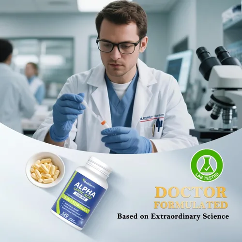 Miniatura 6 de Cápsulas de suplementos de neuropatía de ácido alfa lipoico de 1000 mg, ALA 8 en 1 para la salud nerviosa en manos y pies, sistema nervioso